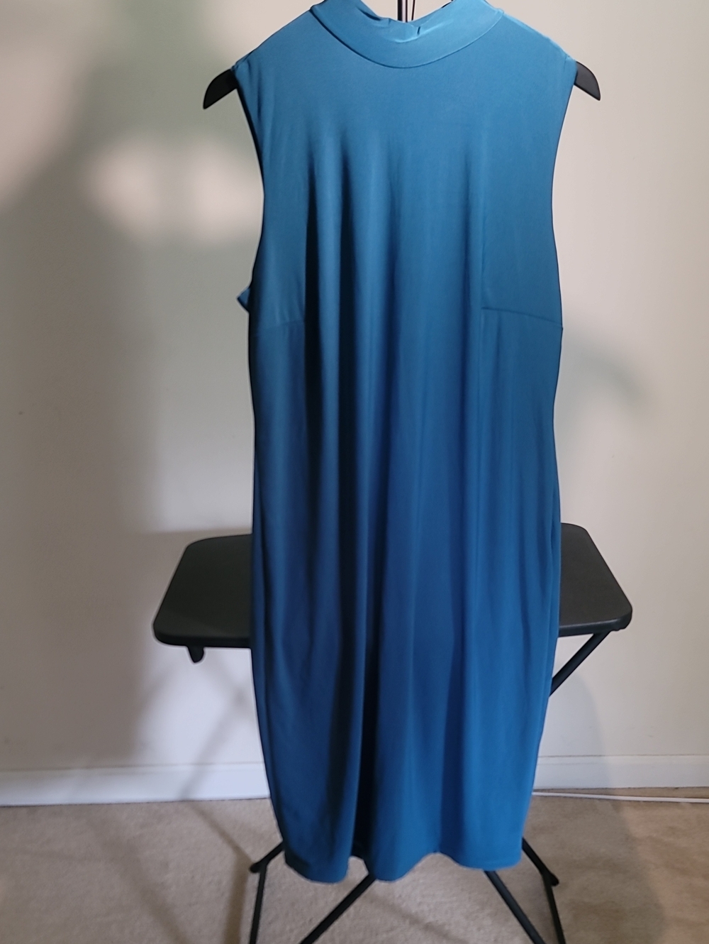 14/16 Ashley Stewart Teal Sleeveless Shift Dress
